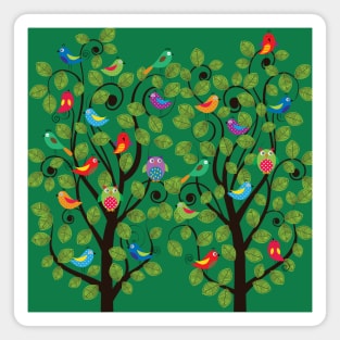 Birds on the tree Magnet